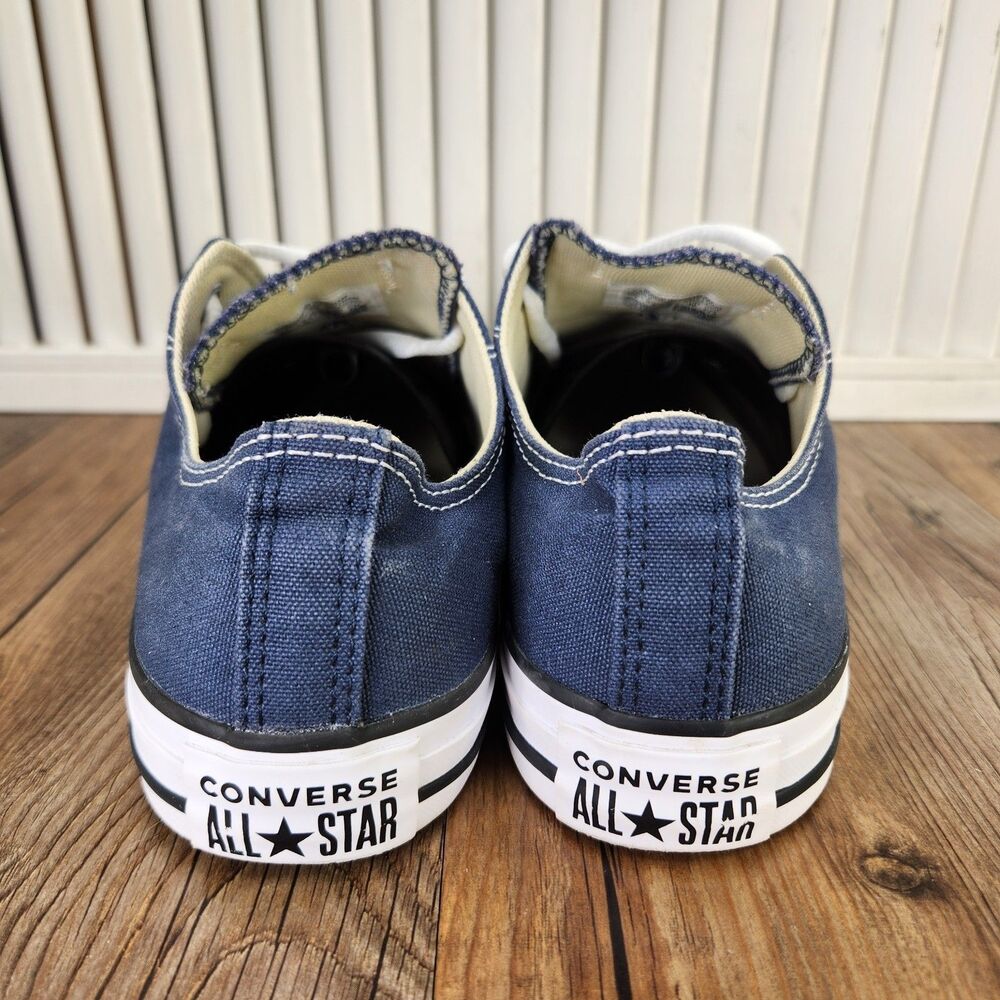 Converse Chuck Taylor All Star OX Sneakers Womens Size 9 Navy Canvas Shoes M9697 - Picture 4 of 11